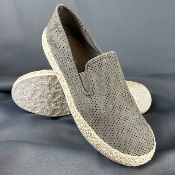 Esprit Nadine Espadrille Slip On Taupe Shoes Jute Wrapped Platform Sole 9.5 NEW - Picture 12 of 16